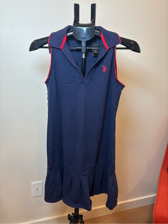 U.S. Polo Assn. Dresses & Skirts - U.S. Polo Assn. Navy Polo Dress with Red Trim